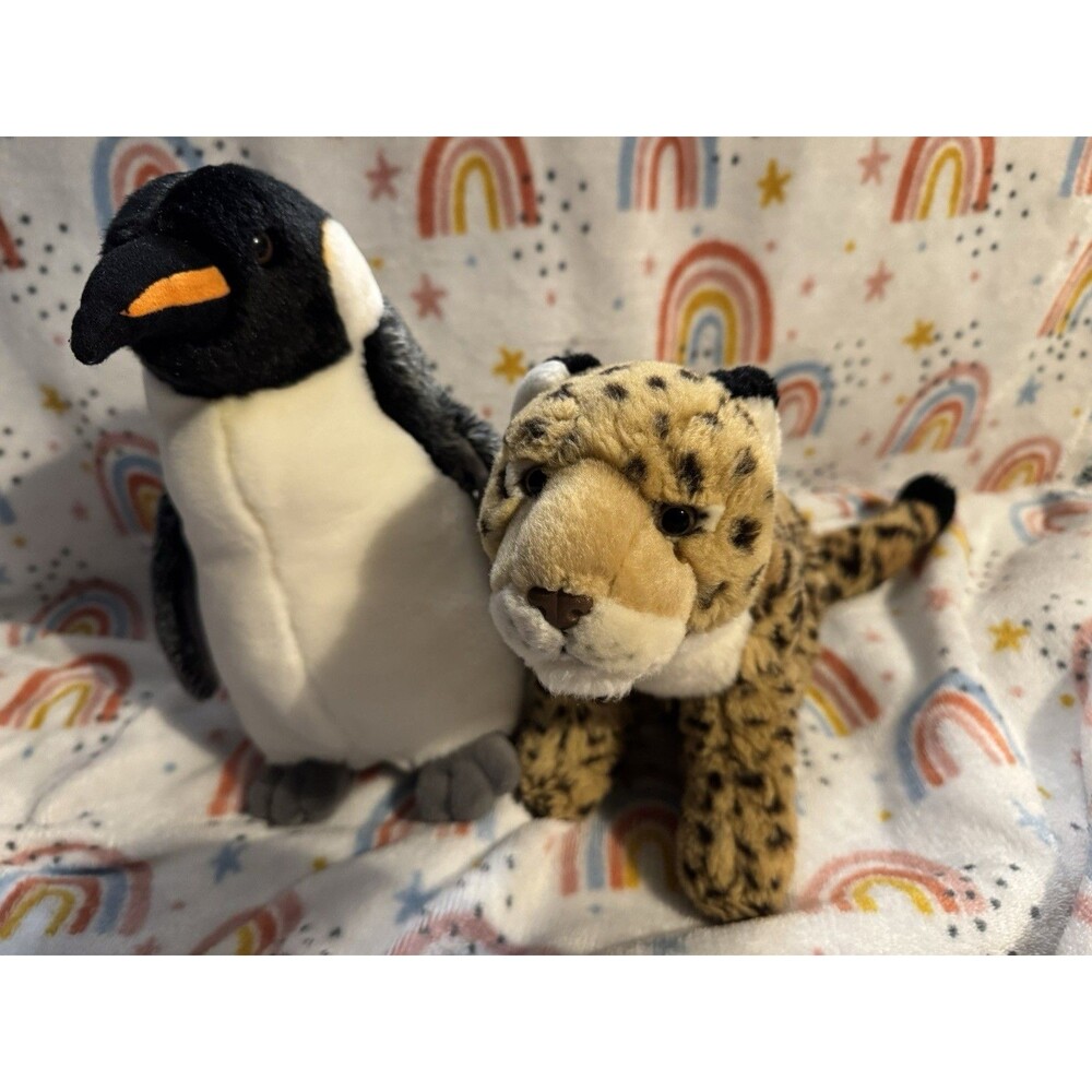 Ganz Webkinz Signature Endangered Spotted Jaguar  & Sig Penguin no codes Retired